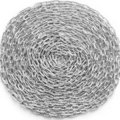 VEVOR Proof Coil Chain, 1/4" x 100', 1540 lbs Safe Working Load, Zinc Plated Proof Tested Coil Chain with Two Quick Links, Galvanized Carbon Steel Link Chain for Towing, Hanging, Camping, Pet Towing