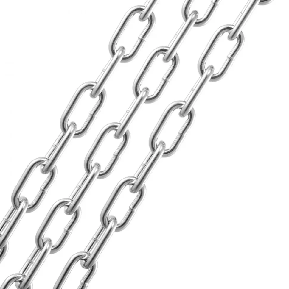 VEVOR Proof Coil Chain, 1/4" x 100', 1540 lbs Safe Working Load, Zinc Plated Proof Tested Coil Chain with Two Quick Links, Galvanized Carbon Steel Link Chain for Towing, Hanging, Camping, Pet Towing