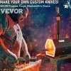 VEVOR Propane Forge Portable, Single Burner Tool and Knife Making, Large Capacity Blacksmith Farrier Forges, Mini Furnace Blacksmithing, Gas Forging Tools and Equipment, Complete Kit