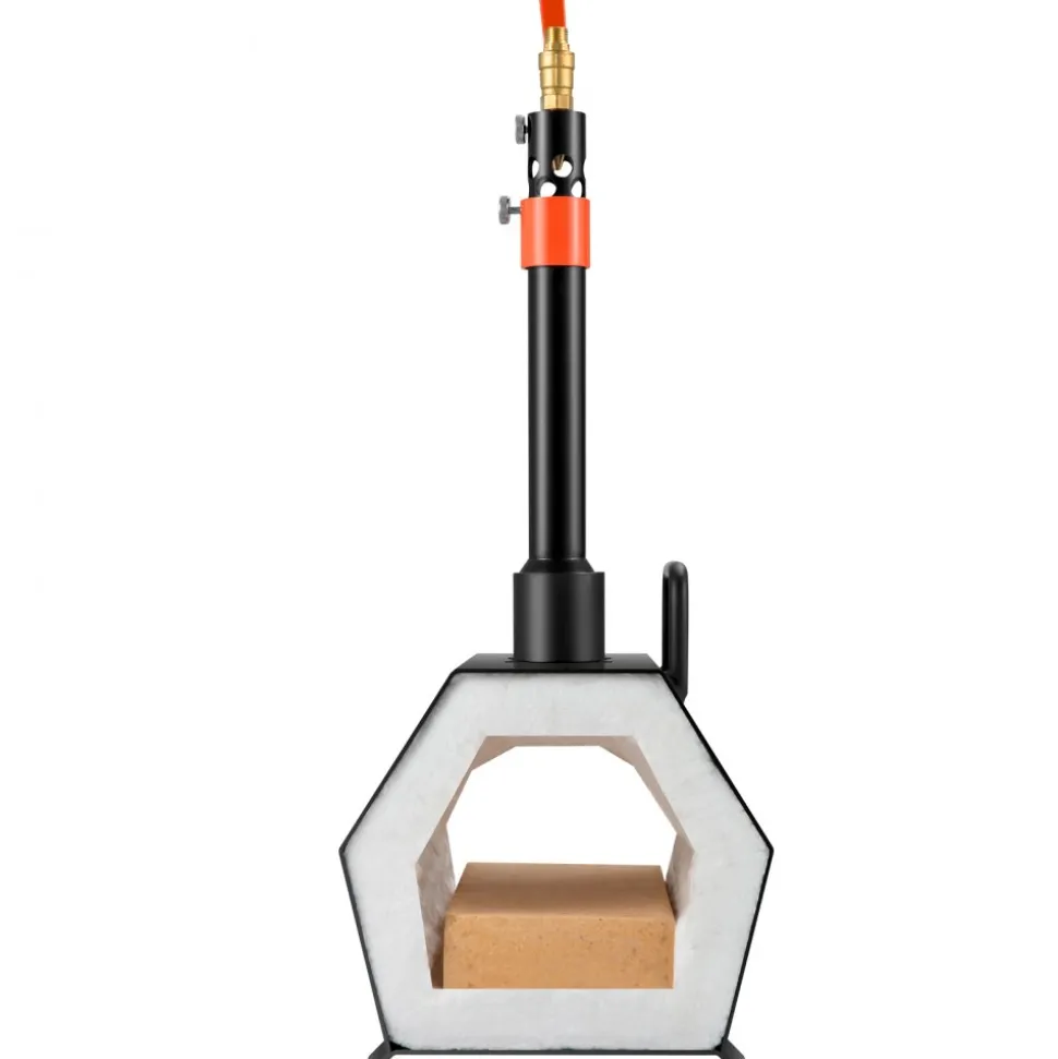 VEVOR Propane Forge Portable, Single Burner Tool and Knife Making, Large Capacity Blacksmith Farrier Forges, Mini Furnace Blacksmithing, Gas Forging Tools and Equipment, Complete Kit