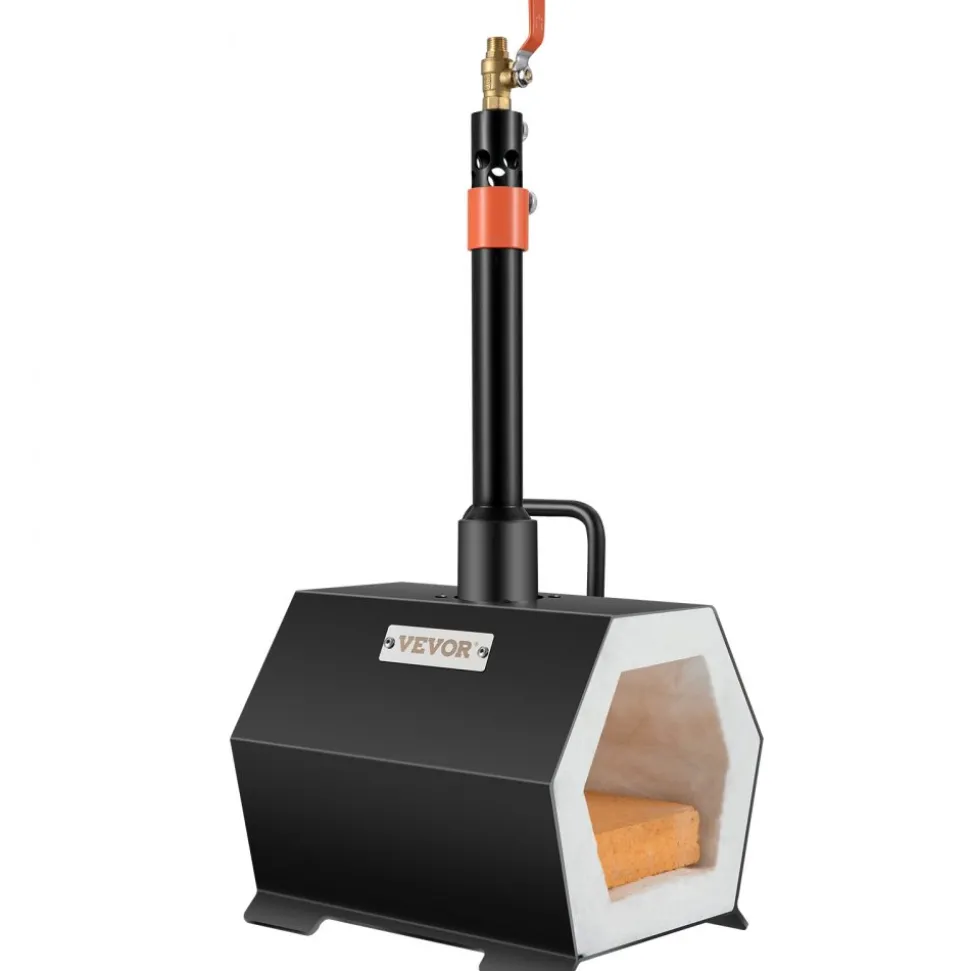 VEVOR Propane Forge Portable, Single Burner Tool and Knife Making, Large Capacity Blacksmith Farrier Forges, Mini Furnace Blacksmithing, Gas Forging Tools and Equipment, Complete Kit