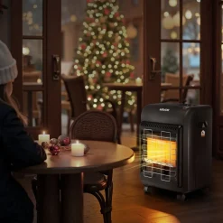 VEVOR Propane Heater, 6000 to 18000 BTU Propane Cabinet Heater with 3 Modes Temp Settings & Tip-over Protection, Garage Radiator Heat up to 450 Sq.Ft, for Camping,Garage, Patio,Indoor/Outdoor