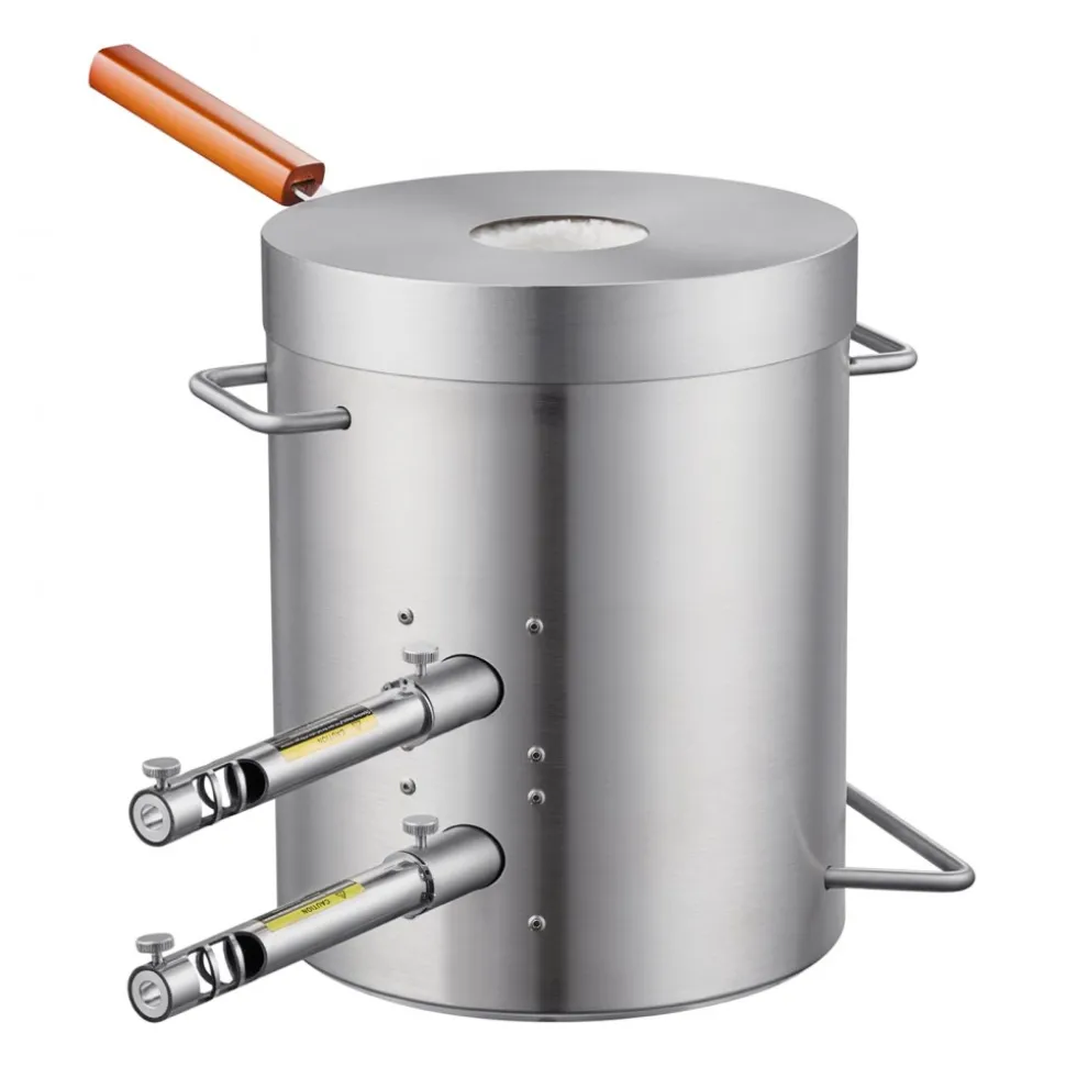 VEVOR Propane Melting Furnace Kit, 12KG Large Capacity Foundry Home Kilns,Stainless Steel Smelter, Blacksmithing Forge with Crucible an Tongs Kiln, For Metal Scrap Recycle, Gold Copper Silver Casting