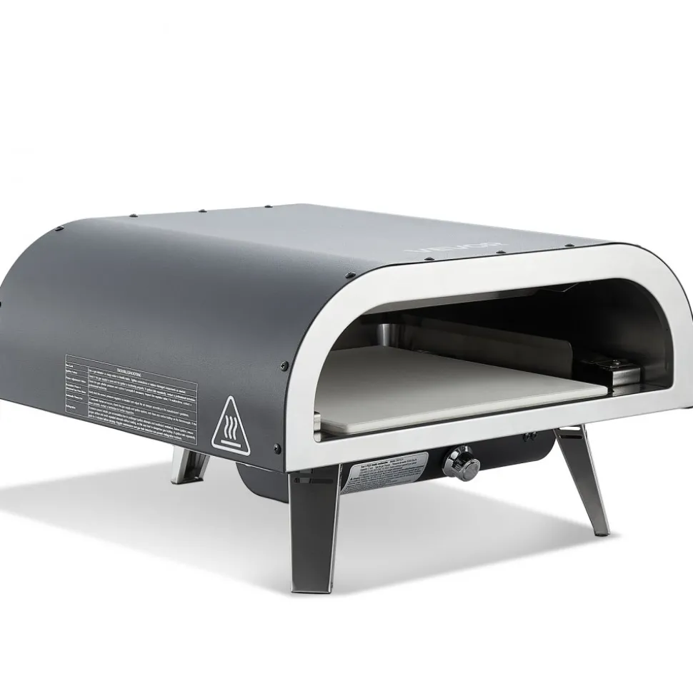 VEVOR Propane Outdoor Pizza Oven, 12 Inch Gas Pizza Maker, Portable Pizza-Cooker with Thickened Pizza-Stone, Carry Bag, Pizza-Oven for Outside Backyard Patio Camping, Black