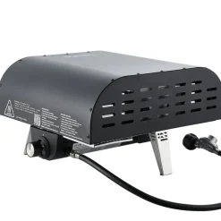 VEVOR Propane Outdoor Pizza Oven, 12 Inch Gas Pizza Maker, Portable Pizza-Cooker with Thickened Pizza-Stone, Carry Bag, Pizza-Oven for Outside Backyard Patio Camping, Black