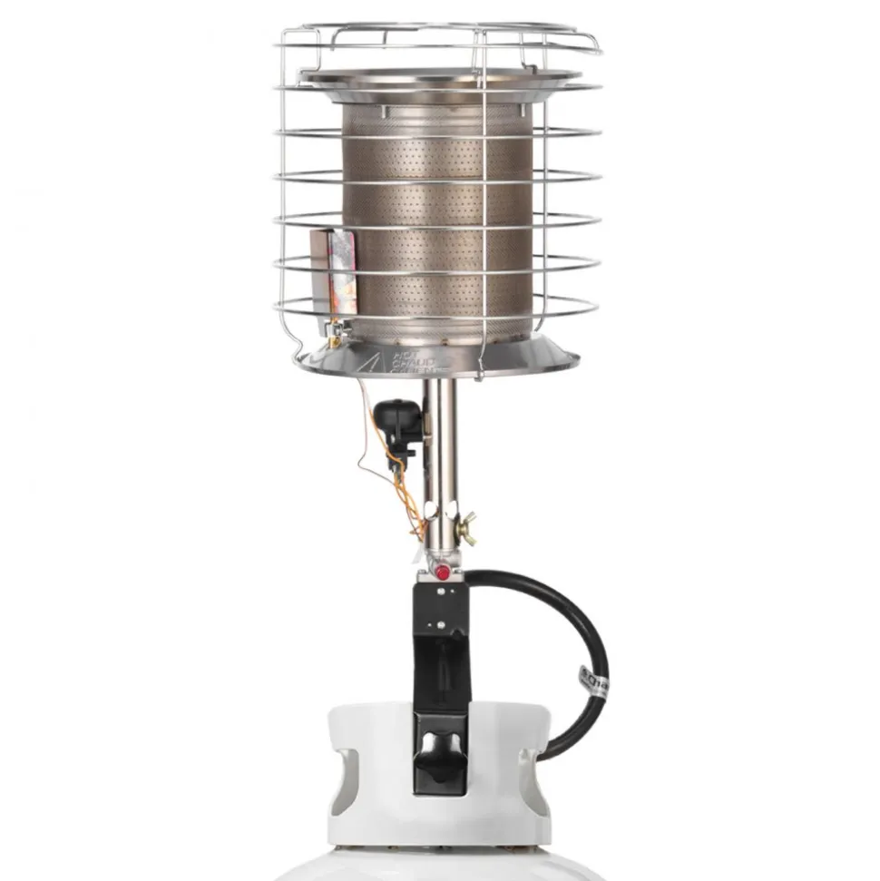VEVOR Propane Tank Top Heater, 42000 BTU Rapid Heating 360-Degree Infrared Radiant Tank Top Gas Heater, Stepless Temperature Adjustment for Ice Fishing/ Hunting/Outdoor Work, Single Burner