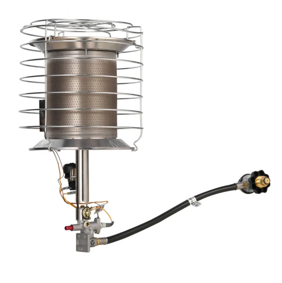 VEVOR Propane Tank Top Heater, 42000 BTU Rapid Heating 360-Degree Infrared Radiant Tank Top Gas Heater, Stepless Temperature Adjustment for Ice Fishing/ Hunting/Outdoor Work, Single Burner