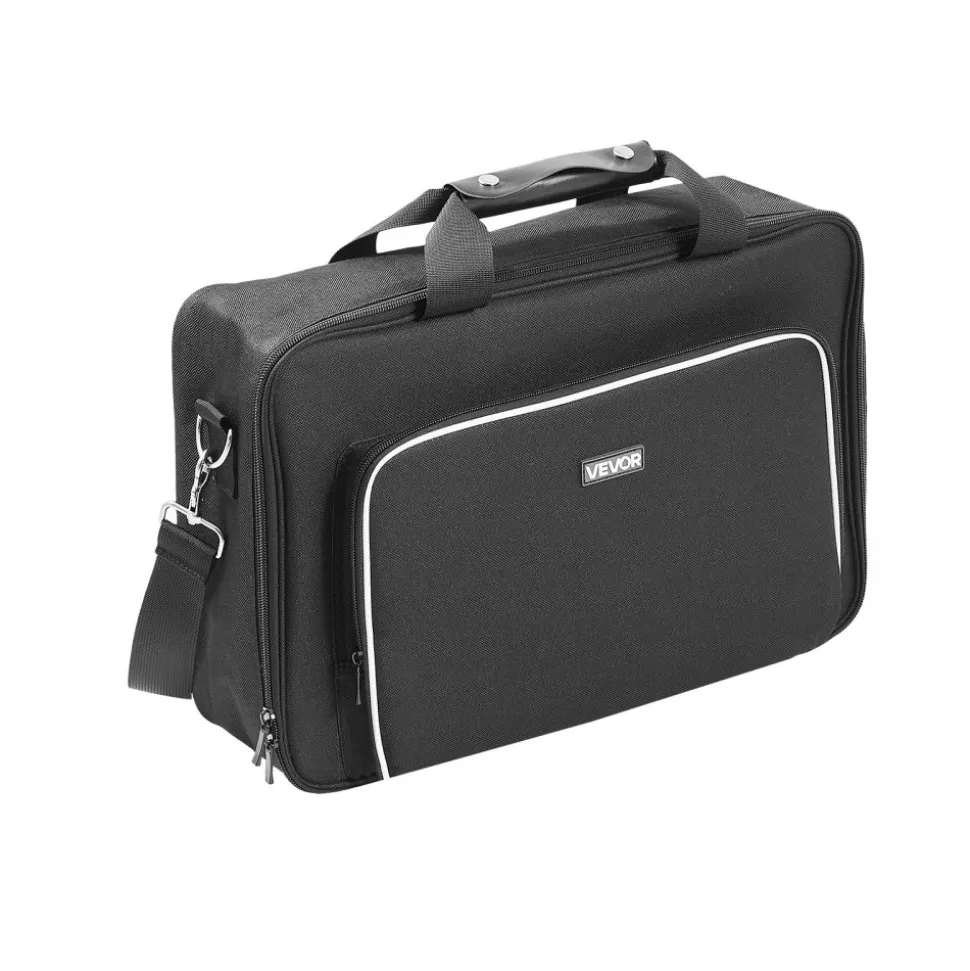 VEVOR PS5 Carrying Case, Travel Bag for Playstation 5 & PS5 Slim Waterproof Nylon, Soft Interior Lining & Padded Dividers for Extra Protection, Spacious Design with Carry Handle for Storage, Home
