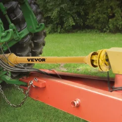 VEVOR PTO Shaft, 1-3/8" PTO Drive Shaft, 6 Spline Both Ends PTO Driveline Shaft, Series 5 Tractor PTO Shaft, 43"-57" Brush Hog PTO Shaft, Black PTO Shaft with Slip Clutch for Bush Hog/Finish Mower