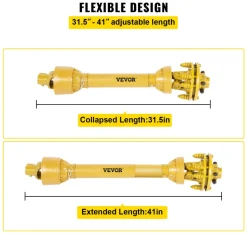 VEVOR PTO Shaft, 1-3/8