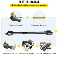 VEVOR PTO Shaft, 1-3/8