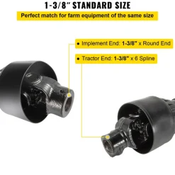 VEVOR PTO Shaft, 1-3/8