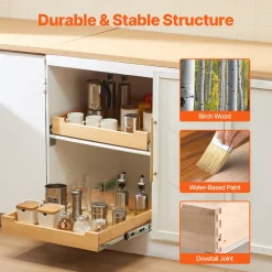 VEVOR Pull Out Cabinet Organizer, 20