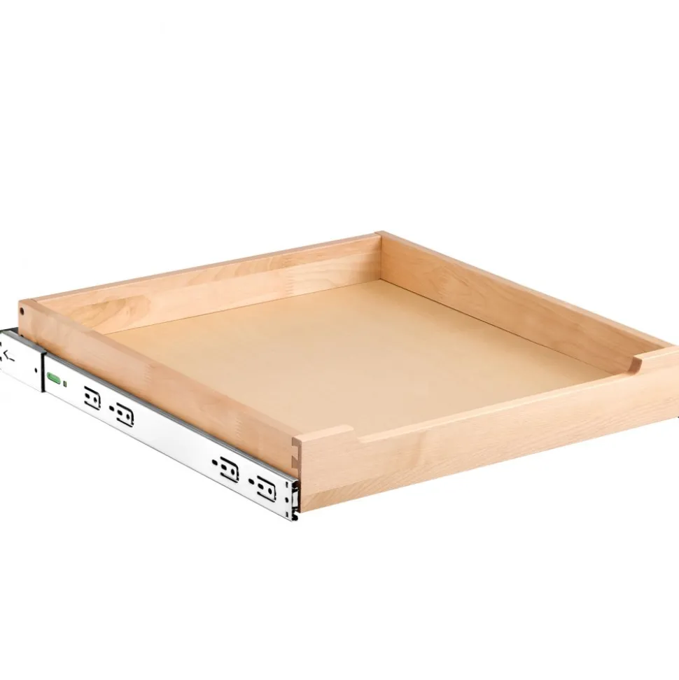VEVOR Pull Out Cabinet Organizer, 20"W x 21"D Cabinet Drawer, Soft Close Slide out Shelf, Heavy-Duty Sliding Wood Drawer, Bottom and Side Assembly Base Cabinet Organization for Kitchen Pantry Bathroom