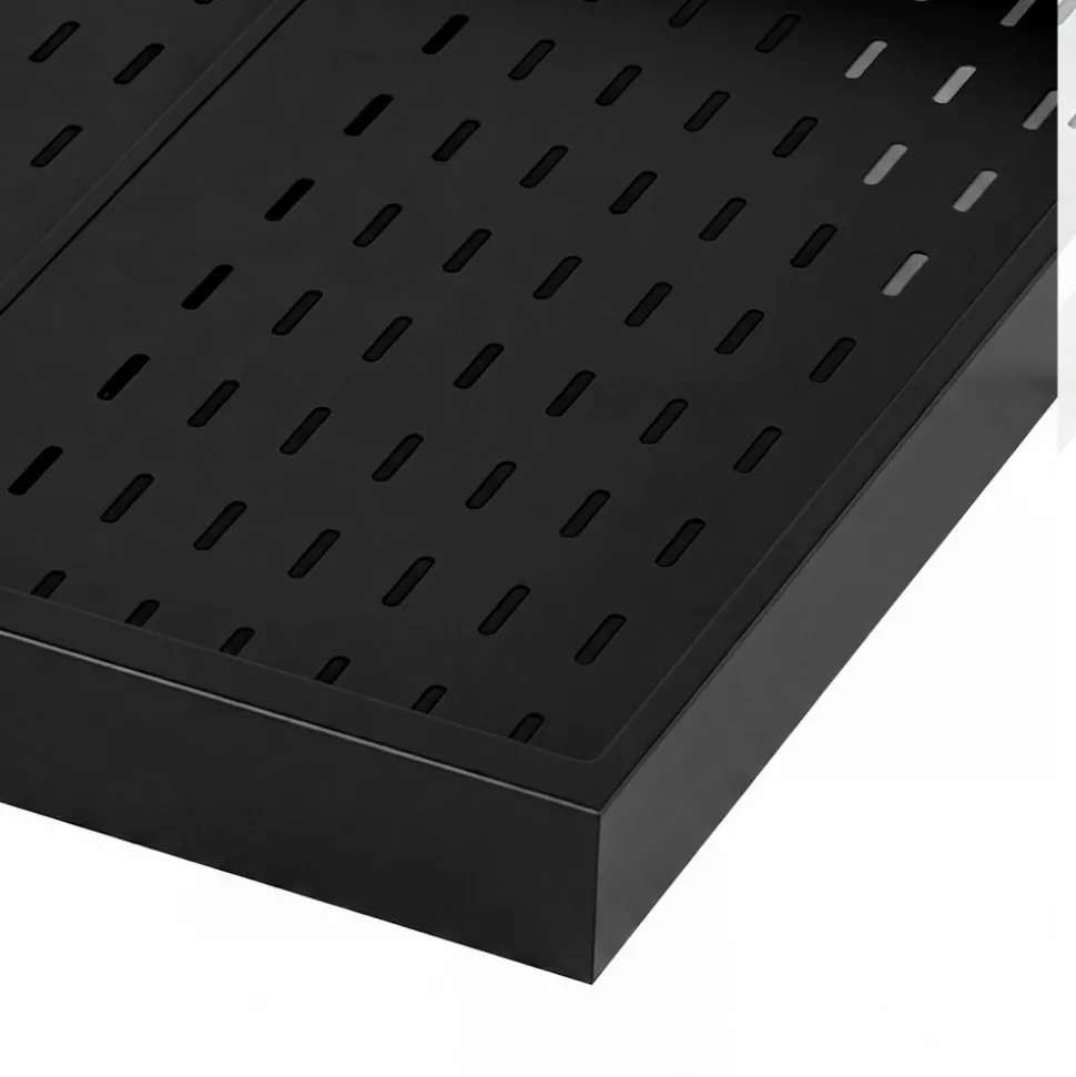 VEVOR Pull Out Cabinet Organizer, 2 Pack Expandable Width (12.2"-18.9"), 20.47" Deep Pull Out Drawers for Cabinets, Sliding Drawer for Kitchen Pantry Cabinet Organizer with Nano Adhesive Strips, Black