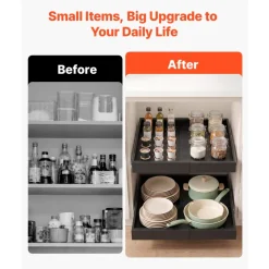 VEVOR Pull Out Cabinet Organizer, 4 Pack Expandable Width (12.2