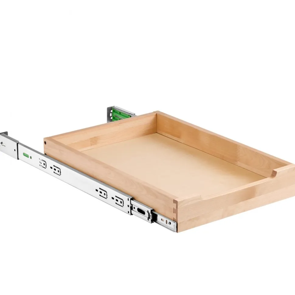 VEVOR Pull Out Cabinet Organizer, 14"W x 21"D Cabinet Drawer, Soft Close Slide out Shelf, Heavy-Duty Sliding Wood Drawer, Bottom and Side Assembly Base Cabinet Organization for Kitchen Pantry Bathroom