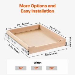 VEVOR Pull Out Cabinet Organizer, 17