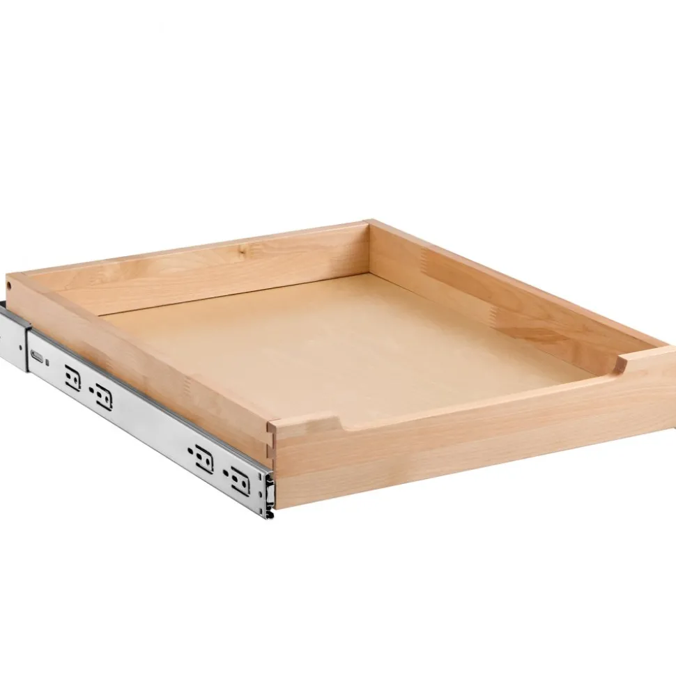 VEVOR Pull Out Cabinet Organizer, 17"W x 21"D Cabinet Drawer, Soft Close Slide out Shelf, Heavy-Duty Sliding Wood Drawer, Bottom and Side Assembly Base Cabinet Organization for Kitchen Pantry Bathroom