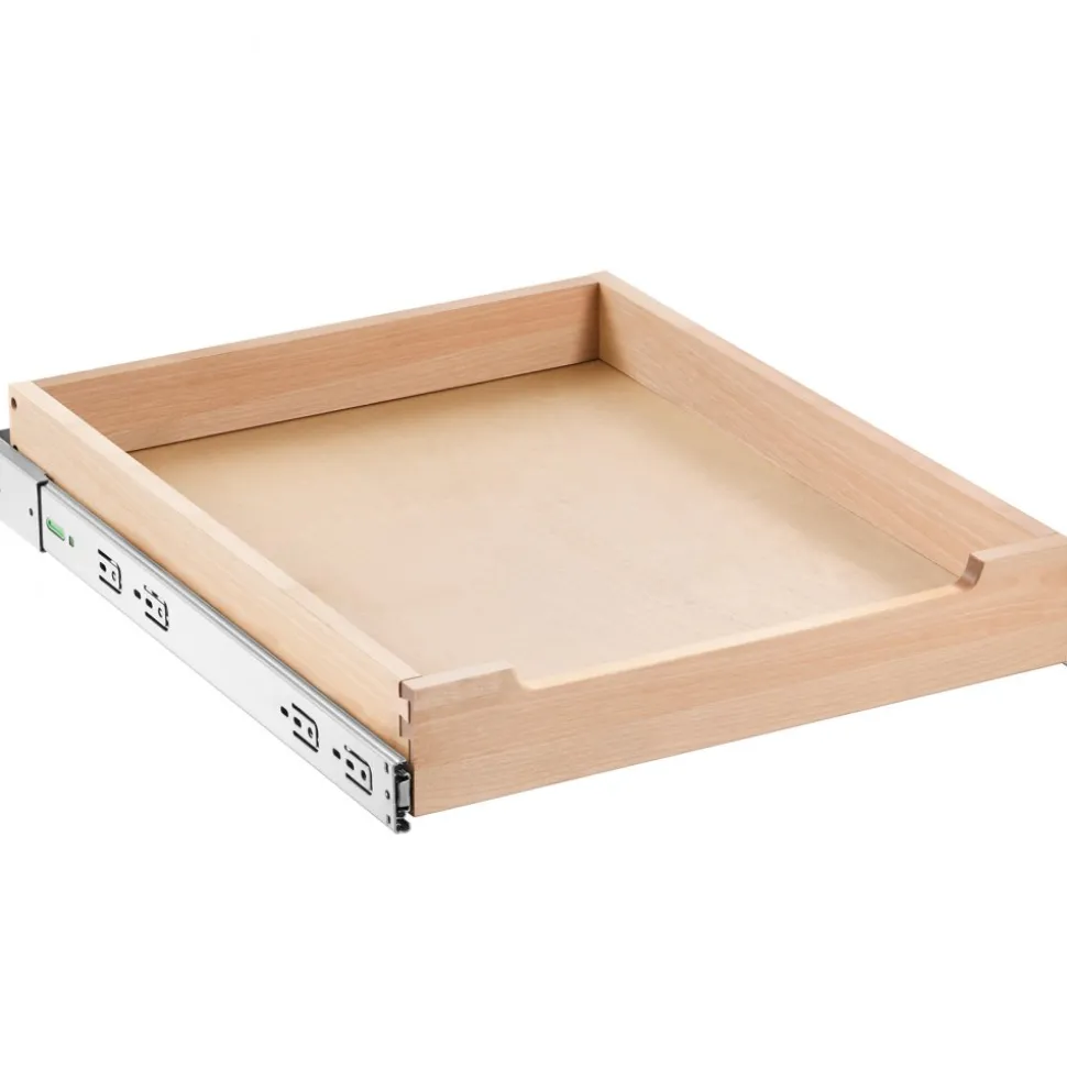 VEVOR Pull Out Cabinet Organizer, 17"W x 21"D Cabinet Drawer, Soft Close Slide out Shelf, Heavy-Duty Sliding Wood Drawer, Bottom and Side Assembly Base Cabinet Organization for Kitchen Pantry Bathroom
