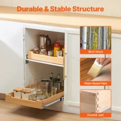 VEVOR Pull Out Cabinet Organizer, 17