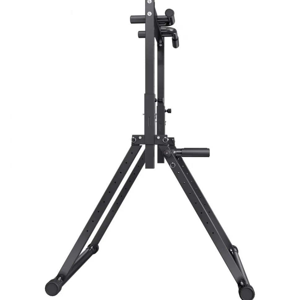 VEVOR Pull Up Bar, 330LBS Capacity Portable Pullup Bar Station, Pullup Bars Free Standing with Triangular Structure & Heavy-Duty Steel Tube, 9 Level Height Adjustment Gravity Fitness for Arms, Back