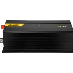 VEVOR Pure Sine Wave Inverter, 2500 Watt Power Inverter, DC 12V to AC 120V Car Inverter, with USB Port, LCD Display, and Remote Controller Power Converter, for RV Truck Car Solar System Travel Camping