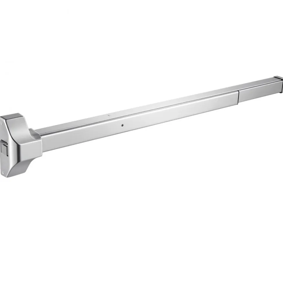 VEVOR Push Bar Panic Exit Device, 41" Stainless Steel Commercial Panic Bar for Exit Doors, Emergency Exit Door Hardware with Exterior Lever Handle and 6 Keys, for 41"-61" Wood or Metal Door, Silver