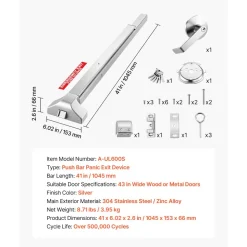 VEVOR Push Bar Panic Exit Device, 41