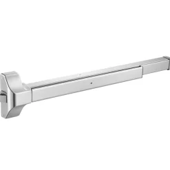 VEVOR Push Bar Panic Exit Device, 31" Stainless Steel Commercial Panic Bar for Exit Doors, Emergency Exit Door Hardware with Auto Alarm System and Sticker, for 31"-46" Wood or Metal Door, Silver