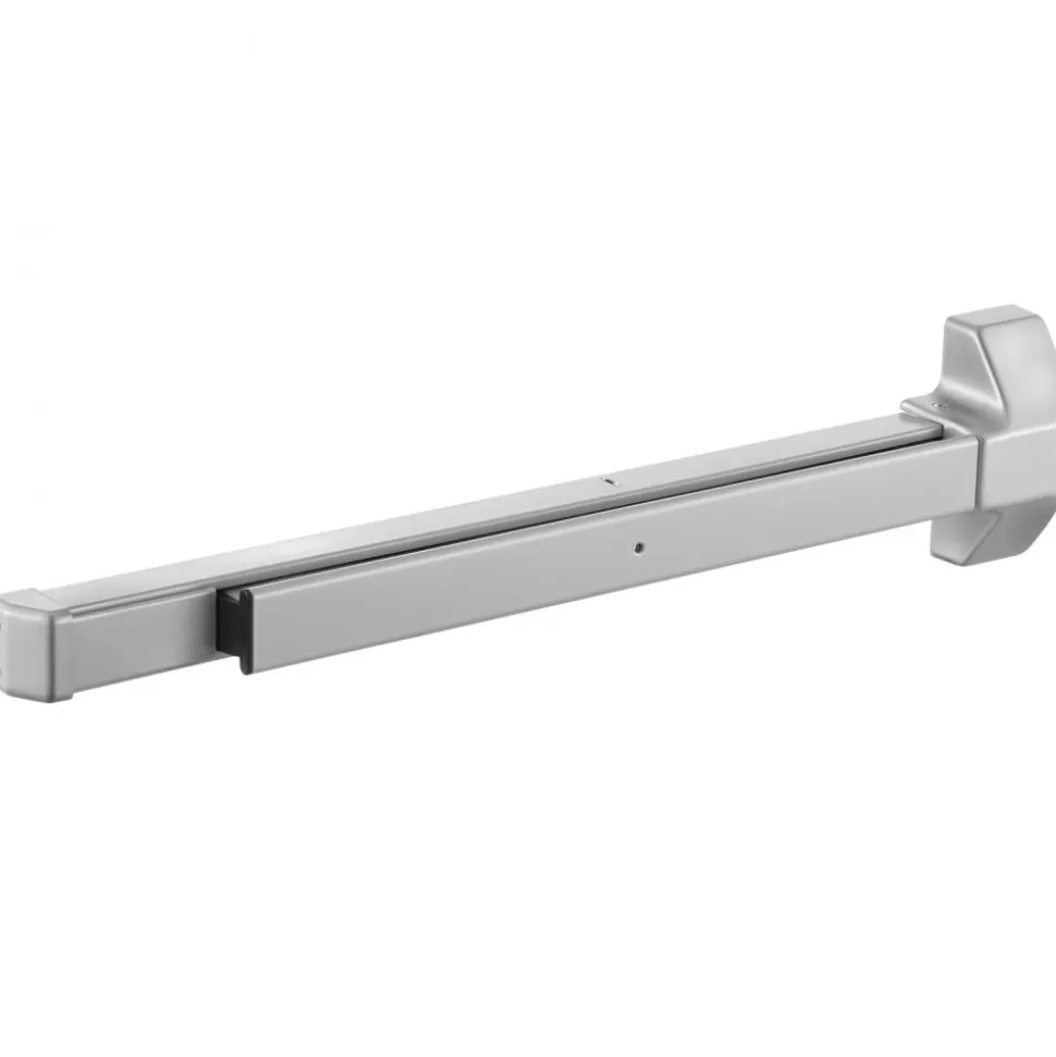 VEVOR Push Bar Panic Exit Device, 28" Premium Metal Commercial Panic Bar for Exit Doors, Emergency Exit Door Hardware with Warning Sticker, Easy Installation, for 28"-41" Wood or Metal Door, Silver