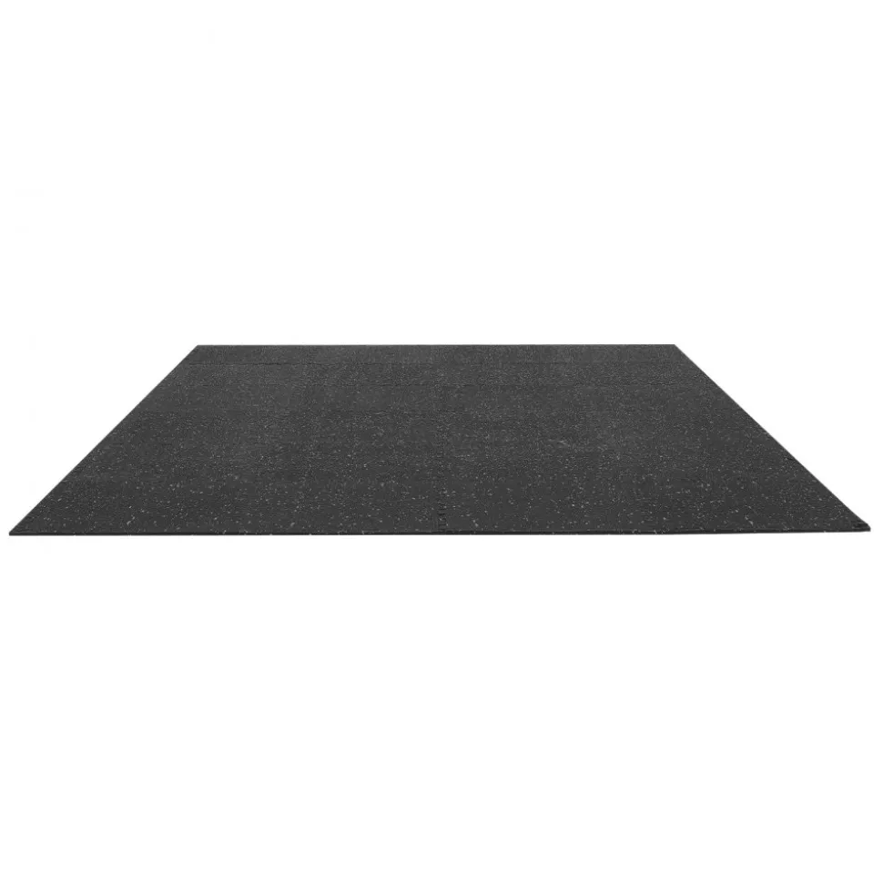 VEVOR Puzzle Exercise Mat, 24 PCS Fitness Equipment Mats, 24 x 24 x 0.56 in, High-Density EVA Foam Gym Mats Set, Interlocking Rubber Soft Tiles, Protective Floor Padding for Home, Gym, Office, Black
