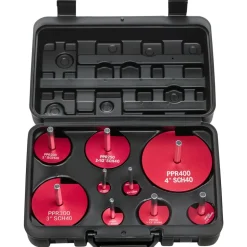 VEVOR PVC Pipe Reamer Kit, 9-Piece, PVC Fitting Socket Saver, Includes 1/2