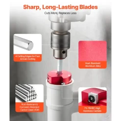 VEVOR PVC Pipe Reamer Kit, 9-Piece, PVC Fitting Socket Saver, Includes 1/2