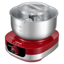 VEVOR 5.3 Qt Electric Dough Maker 500W Stand Mixer Removable Lid, Stepless Speed Adjustment Food Kitchen Mixer with Stainless Steel Bowl, Dough Hook, Whisk, Beater, for Pizza Bread Pasta Mochi