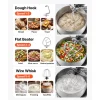 VEVOR 7.4 Qt Tilt Head Stand Mixer 500W Electric Dough Mixer, 6 Speeds with Pulse Food Kitchen Mixer with Stainless Steel Bowl, Splash Guard, Dough Hook, Whisk, Beater, for Baking Mixing
