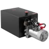 VEVOR 20 Quart Hydraulic Power Unit, Double Acting Dump Trailer Pump, 3200 PSI Max Relief Pressure & 0.91 GPM Flow Rate, DC 12V Hydraulic Pump with Metal Reservoir for Dump Trailer Car Lifting