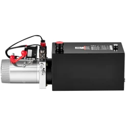 VEVOR 10 Quart Hydraulic Pump, Double Acting Hydraulic Trailer Pump, 3200PSI Max Relief Pressure, 0.91GPM Flow Rate, DC12V 1.6KW Power Unit for Dump Trailer Car Lifting (Horizontal Installation)