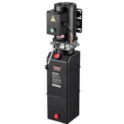 VEVOR 14 Quart Hydraulic Pump, 2.2KW Hydraulic Dump Trailer Pump Single Acting, 3200 PSI Max Relief Pressure, 1.7 GPM Flow Rate, AC220-240V Hydraulic Power Unit Car Lift (Vertical Installation)