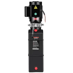 VEVOR 14 Quart Hydraulic Pump, 2.2KW Hydraulic Dump Trailer Pump Single Acting, 3200 PSI Max Relief Pressure, 1.7 GPM Flow Rate, AC220-240V Hydraulic Power Unit Car Lift (Vertical Installation)