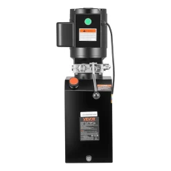 VEVOR 15 Quart Hydraulic Pump, 2.2KW Hydraulic Motor Dump Trailer Pump Single Acting, 3200 PSI Max Relief Pressure, 1.7 GPM Flow Rate, AC220-240V Hydraulic Power Unit Car Lift (Vertical Installation)