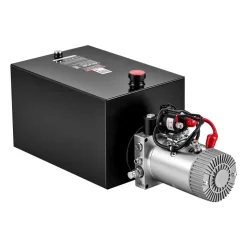 VEVOR 20 Quart Hydraulic Pump, Single Acting Hydraulic Power Unit, 3200 PSI Max Relief Pressure, 0.91 GPM Flow Rate, DC12V 1.6KW Power Unit for Dump Trailer Car Lifting (Horizontal Installation)