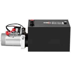 VEVOR 20 Quart Hydraulic Pump, Single Acting Hydraulic Power Unit, 3200 PSI Max Relief Pressure, 0.91 GPM Flow Rate, DC12V 1.6KW Power Unit for Dump Trailer Car Lifting (Horizontal Installation)