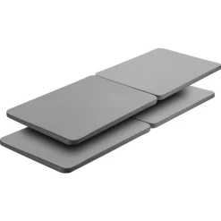 VEVOR Queen Size Bunkie Board, 1.5 in Bed Board Slats with 200D Oxford Cloth, Wooden Mattress Support for Queen Size Bed, Easy Assembly Support under Mattress, 4 Piece, Gray