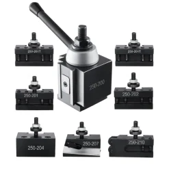 VEVOR Quick Change Tool Post Set, 8 Pcs, Includes Lathe Tool Holders, Piston Type Tool Post with Turning Tool Holder Accessories, for Mini Lathe & Metal Lathe 10