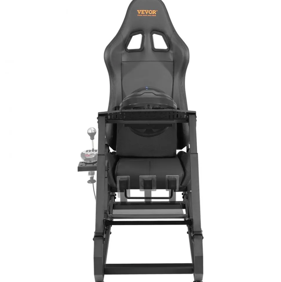 VEVOR Racing Wheel Stand For Logitech G923/G920/G29, Heavy Duty Steel Driving Simulator Cockpit-Thrustmaster T248P, Steering Wheel Bracket Height & Foot Pedal Angle Adjustable,Max Load 330 LBS Compact