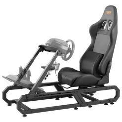 VEVOR Racing Wheel Stand For Logitech G923/G920/G29, Heavy Duty Steel Driving Simulator Cockpit-Thrustmaster T248P, Steering Wheel Bracket Height & Foot Pedal Angle Adjustable,Max Load 330 LBS Compact