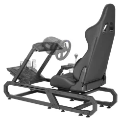 VEVOR Racing Wheel Stand For Logitech G923/G920/G29, Heavy Duty Steel Driving Simulator Cockpit-Thrustmaster T248P, Steering Wheel Bracket Height & Foot Pedal Angle Adjustable,Max Load 330 LBS Compact