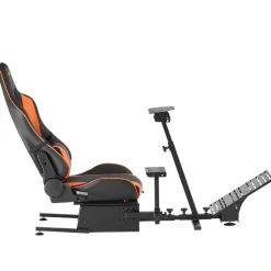 VEVOR Racing Wheel Stand, Heavy-Duty Simulator Cockpit Steering Wheel Stand, Fit Logitech G25, G27, G29, G920, G923, Thrustmaster T300RS, TX F458, T500RS, T3PA-PRO (F1/GT) and CSR Pedals