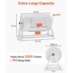 VEVOR Raffle Ticket Spinner, 11.6